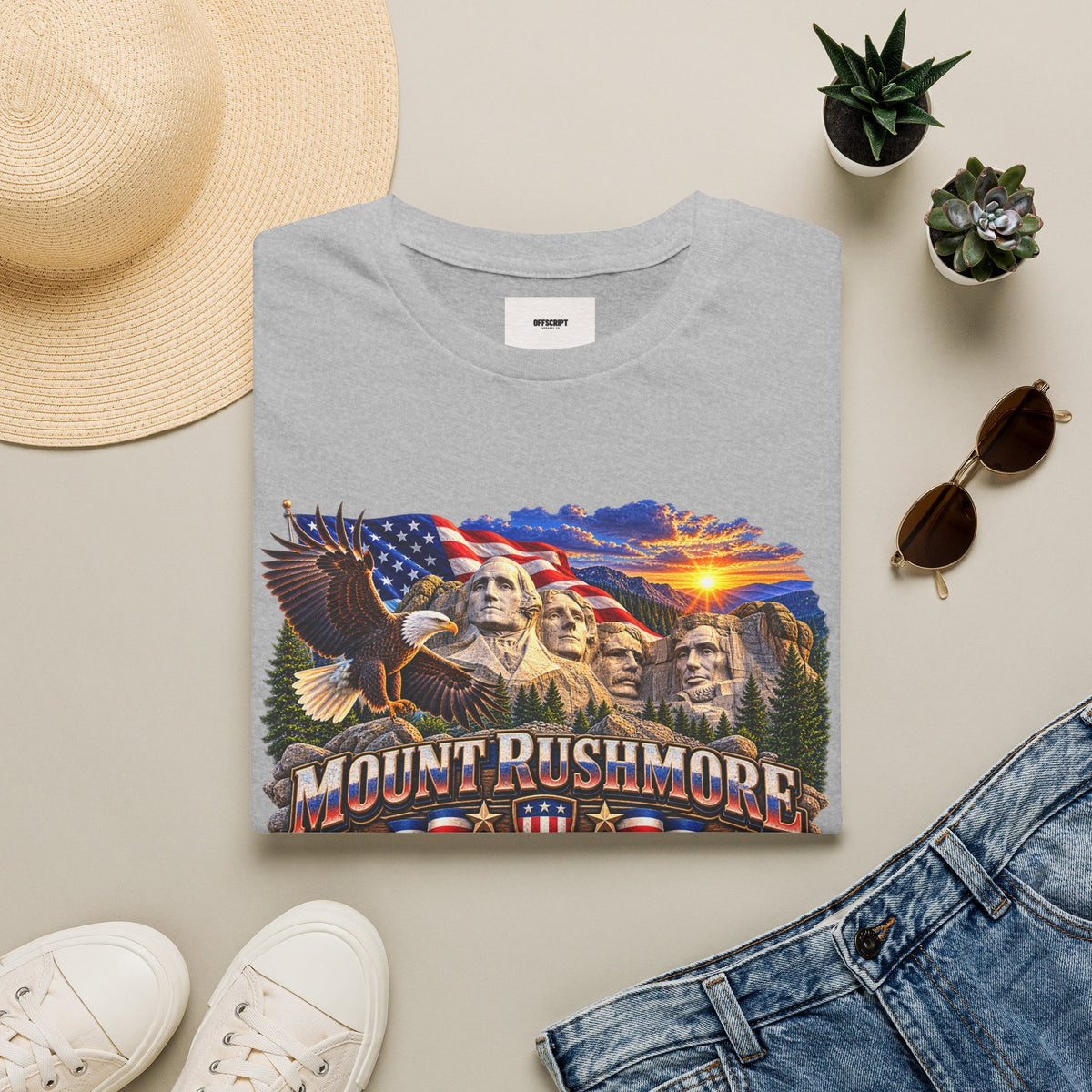 Mount Rushmore Graphic T-Shirt — Patriotic American Landmark Tee