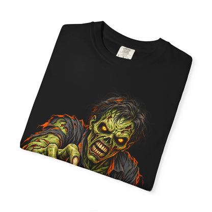 Zombie Attack T‑Shirt — Graphic Horror Tee for Halloween & Horror Fans