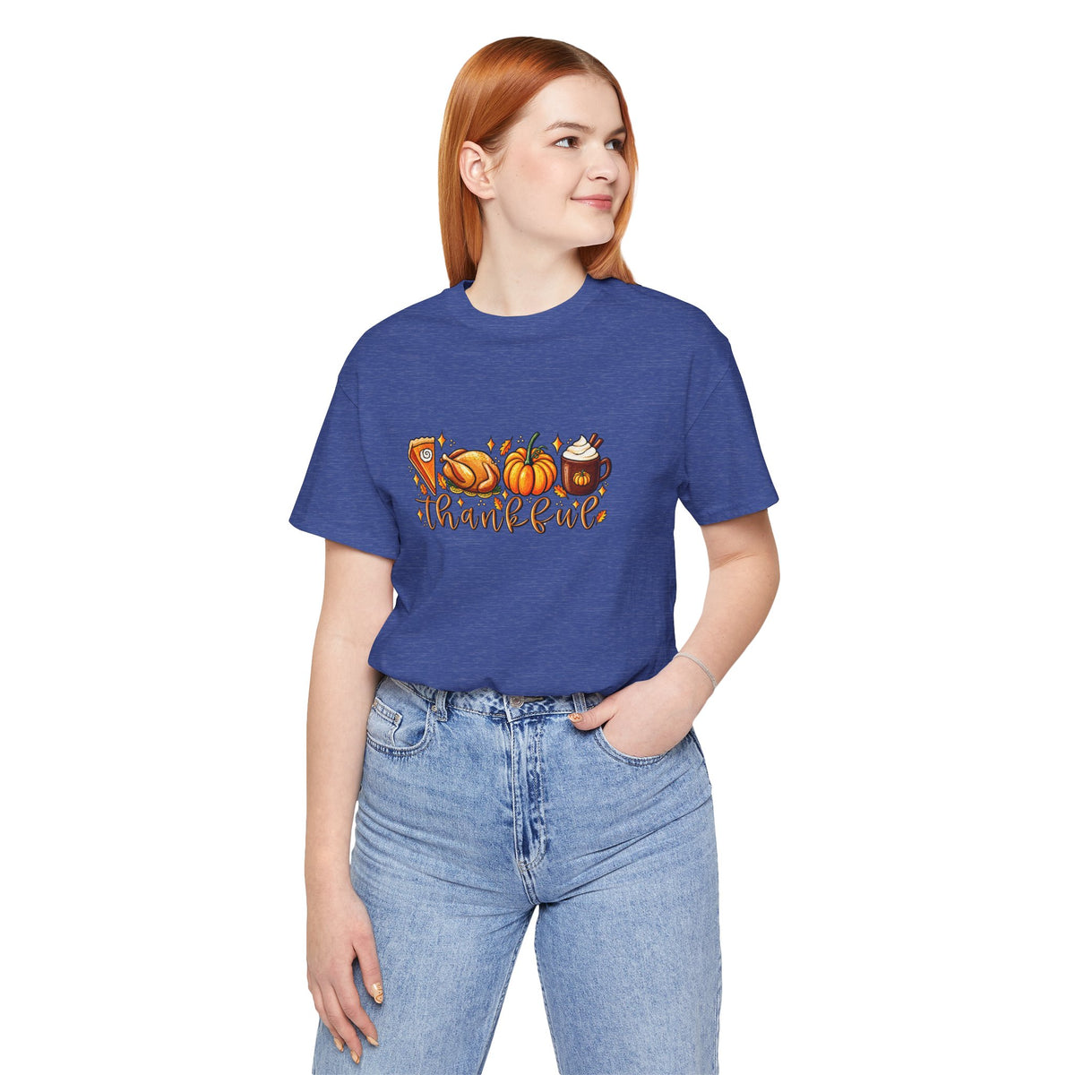 Thankful Harvest Tee — Thanksgiving Pumpkin & Pie Fall Shirt