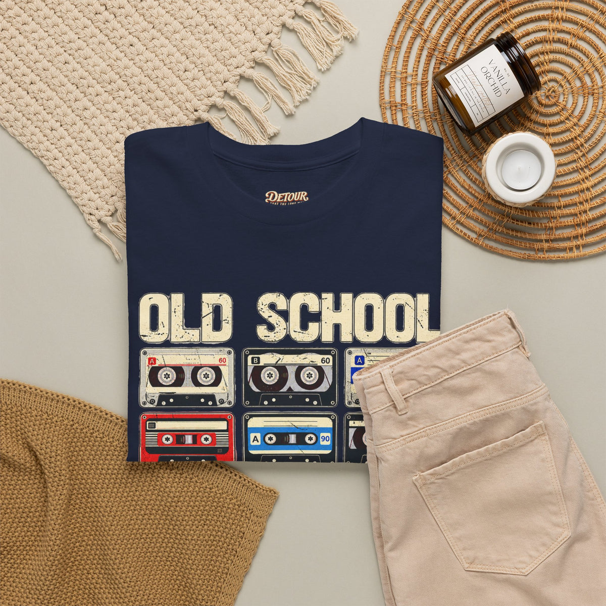 Old School Playlist Cassette Tape T-Shirt