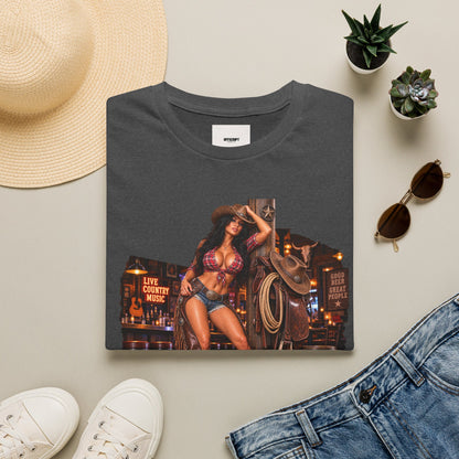 Honky Tonk Women T-Shirt — Retro Cowgirl Pinup Graphic Tee
