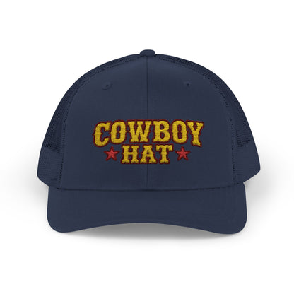 Cowboy Hat Snapback Trucker Cap – Western Rodeo Mesh Back Hat