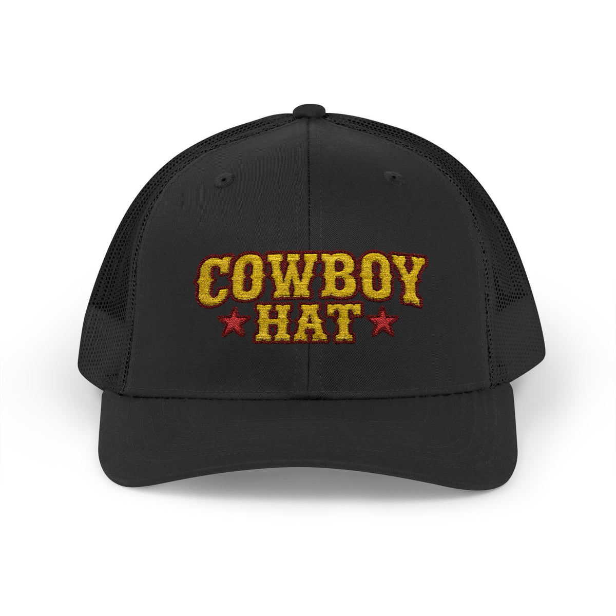 Cowboy Hat Snapback Trucker Cap – Western Rodeo Mesh Back Hat