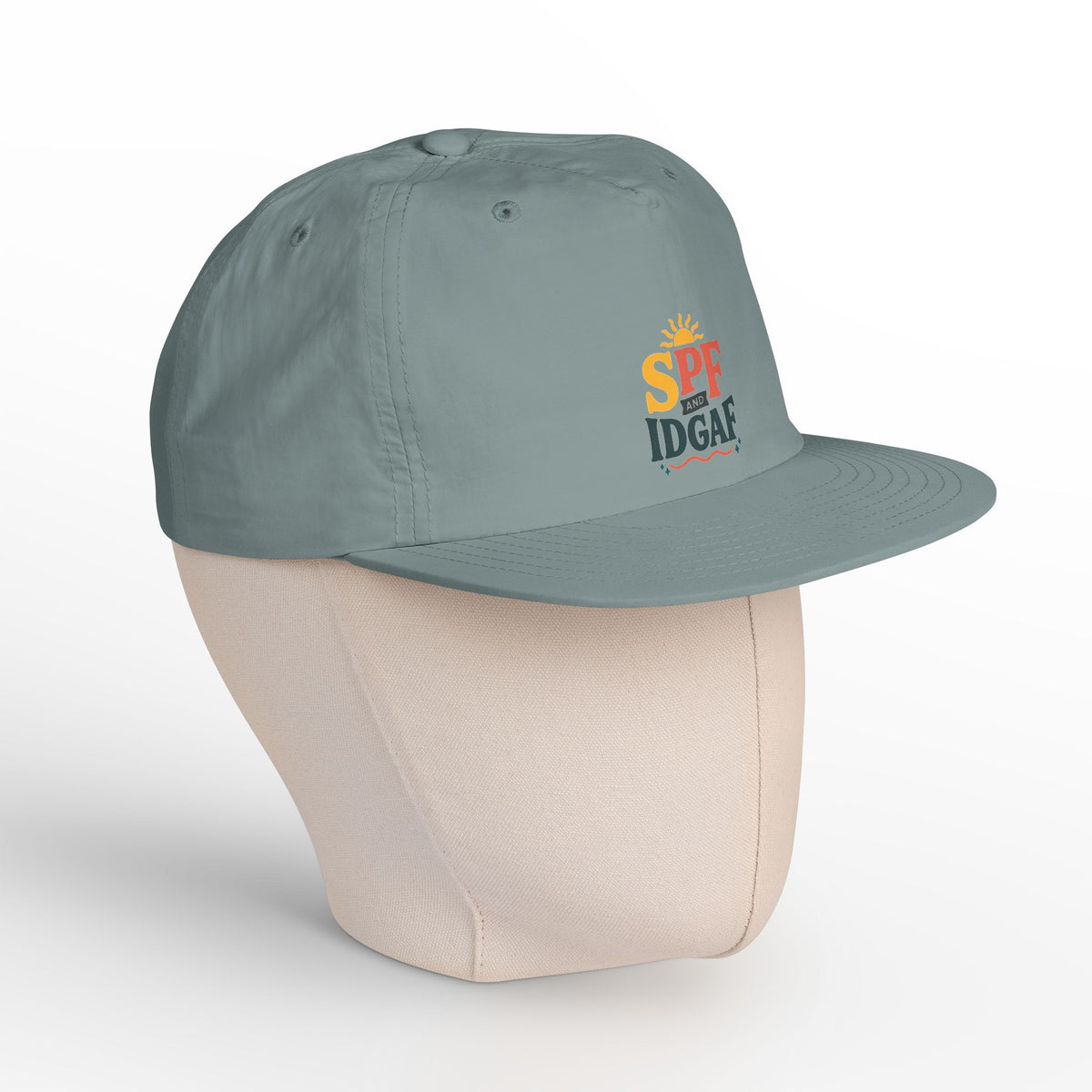 SPF IDGAF Surf Cap | Retro Sun Typography Hat