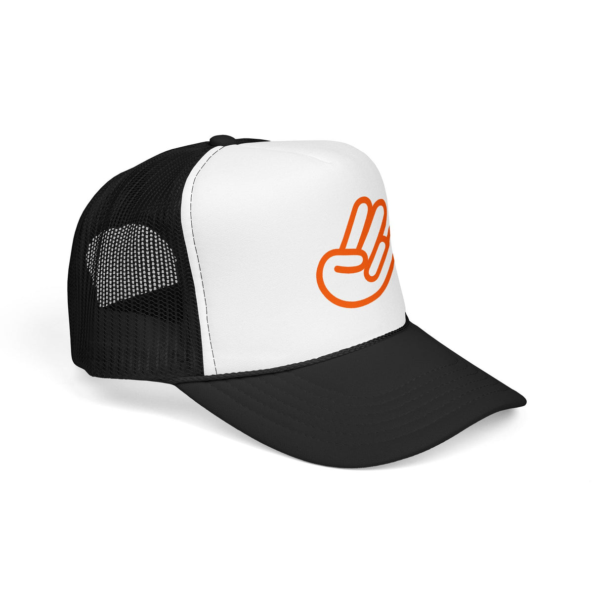 Shocker Foam Trucker Hat — Retro Orange Surf Vibe Mesh Cap