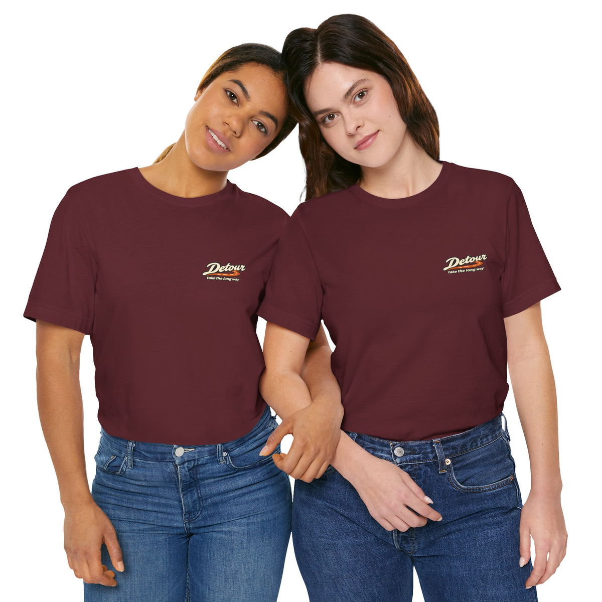 Detour Take the Long Way Road Trip Graphic T-Shirt
