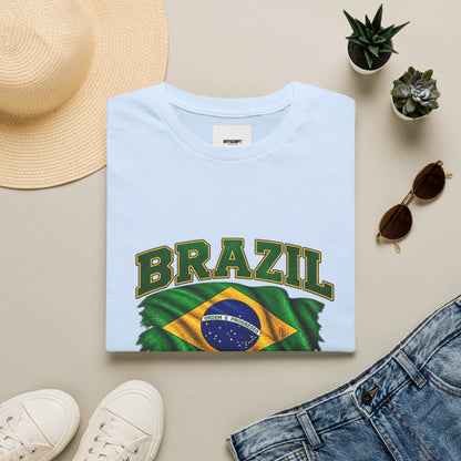 Brazil Flag T-Shirt — BRAZIL with Ordem e Progresso Graphic
