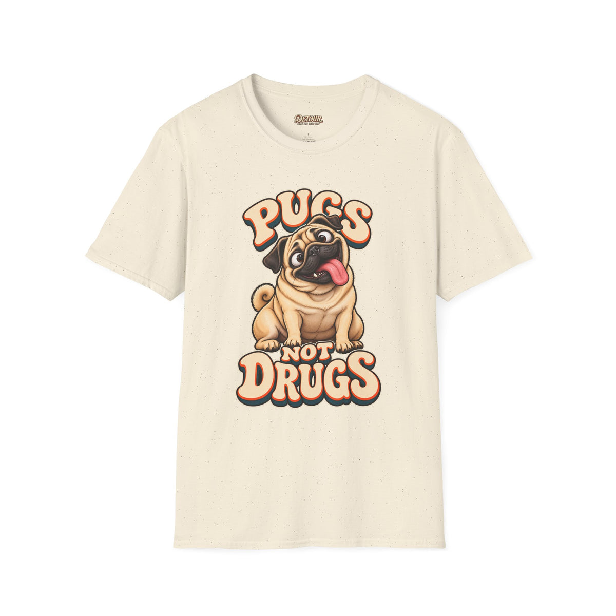 Pugs Not Drugs Funny Pug T-Shirt
