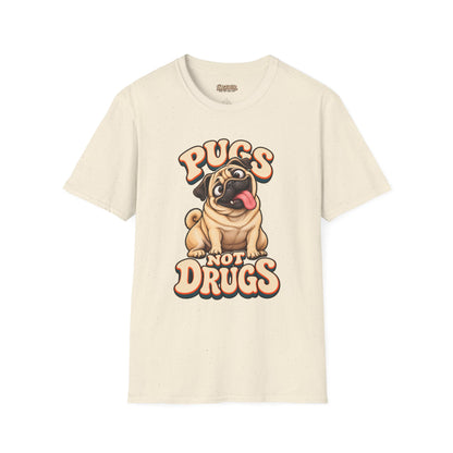 Pugs Not Drugs Funny Pug T-Shirt