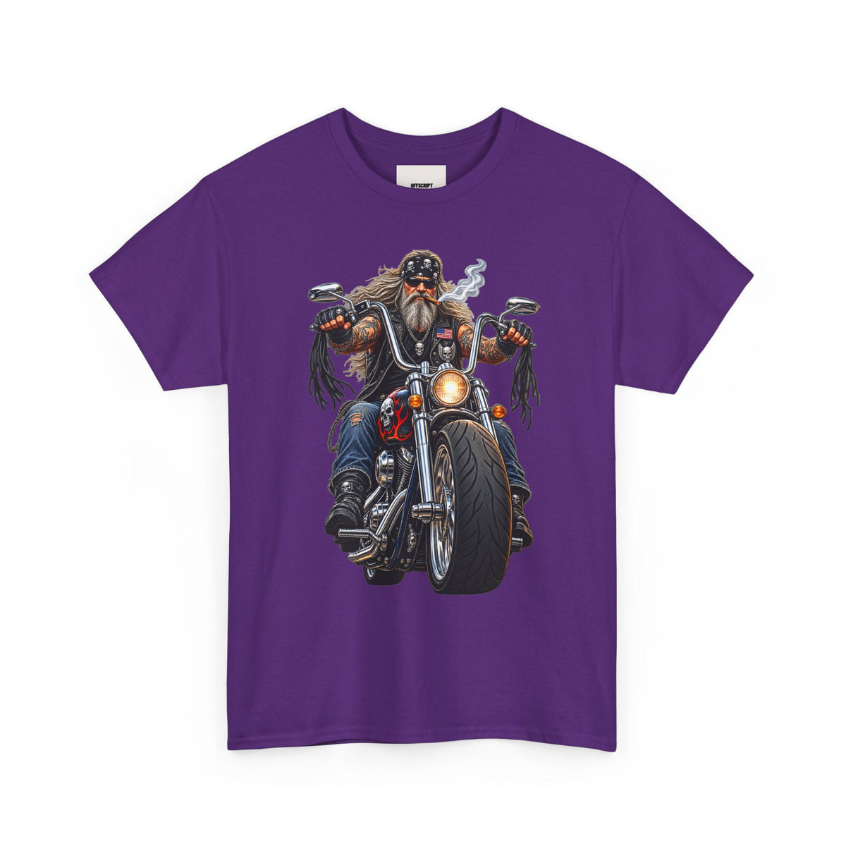 Biker Motorcycle Rider Graphic Tee — Vintage Road Rebel T‑Shirt
