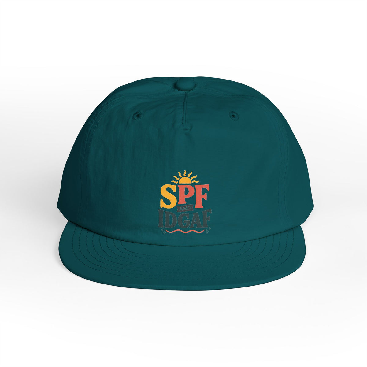 SPF IDGAF Surf Cap | Retro Sun Typography Hat