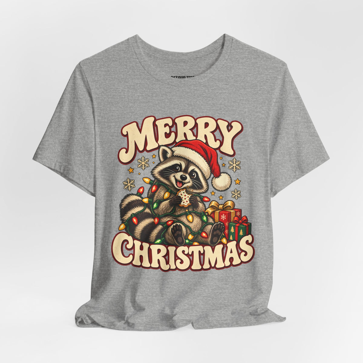 Merry Christmas Raccoon Tee