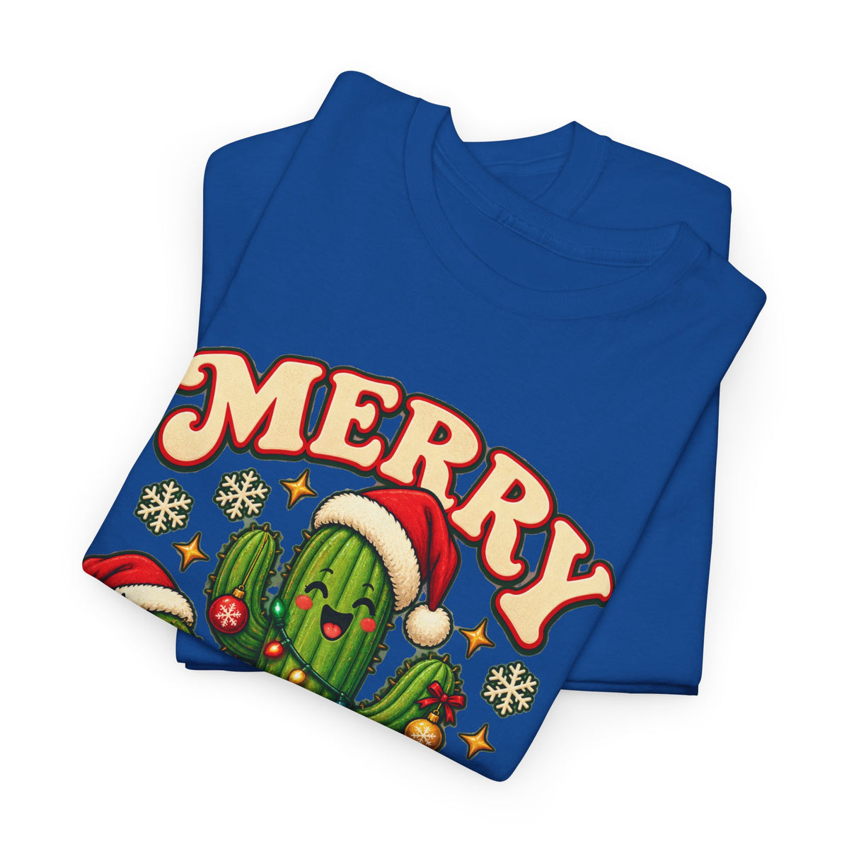 Merry Cactus Christmas Tee — Festive Holiday Cactus Shirt
