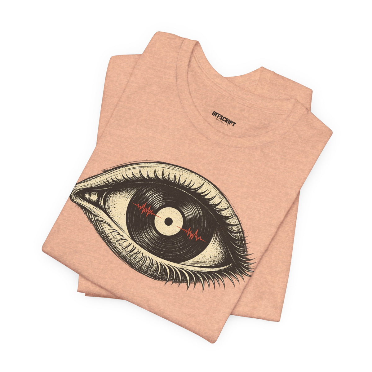 Graphic Tee — Vintage Vinyl Eye Illustration T‑Shirt
