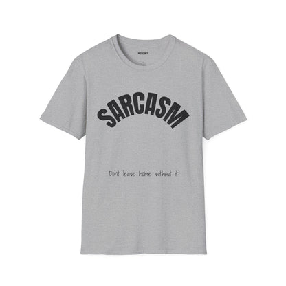 Sarcasm T-Shirt – 'Sarcasm' Bold Graphic Tee with Subtle Script Accent