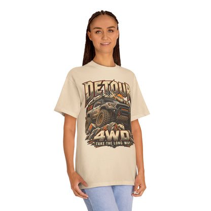 4WD Off-Road Tee — "Detour" Truck Graphic (Take the Long Way)