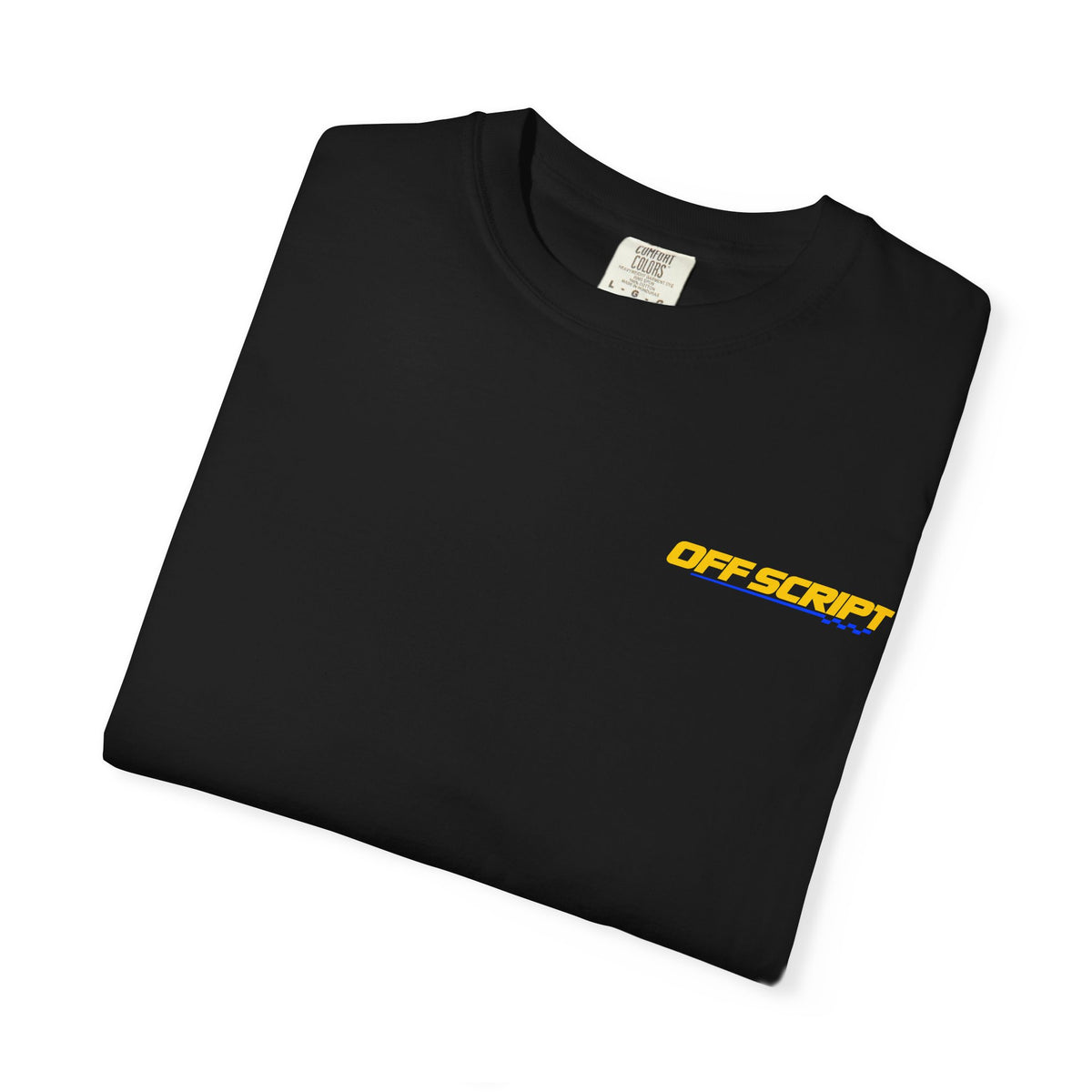 T-Shirt — Off Script Vinyl Graphic Tee: "Make Your Own Plans" Retro Racing Design
