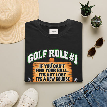 Golf Rule #1 T-Shirt — If You Can’t Find Your Ball Funny Golf Shirt