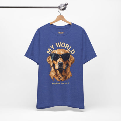 My World Golden Retriever Sunglasses T-Shirt