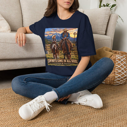 Cowboys Come in All Sizes T-Shirt — Father & Son Cowboy Western Tee
