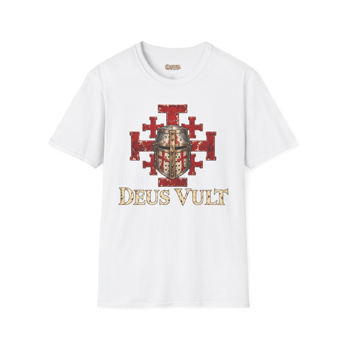 Deus Vult Crusader Shield T-Shirt