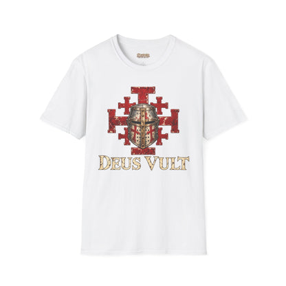 Deus Vult Crusader Shield T-Shirt
