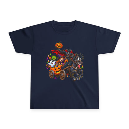 Kids Halloween Tee - Spooky Pumpkin Horse & Candy Ride Youth T-Shirt