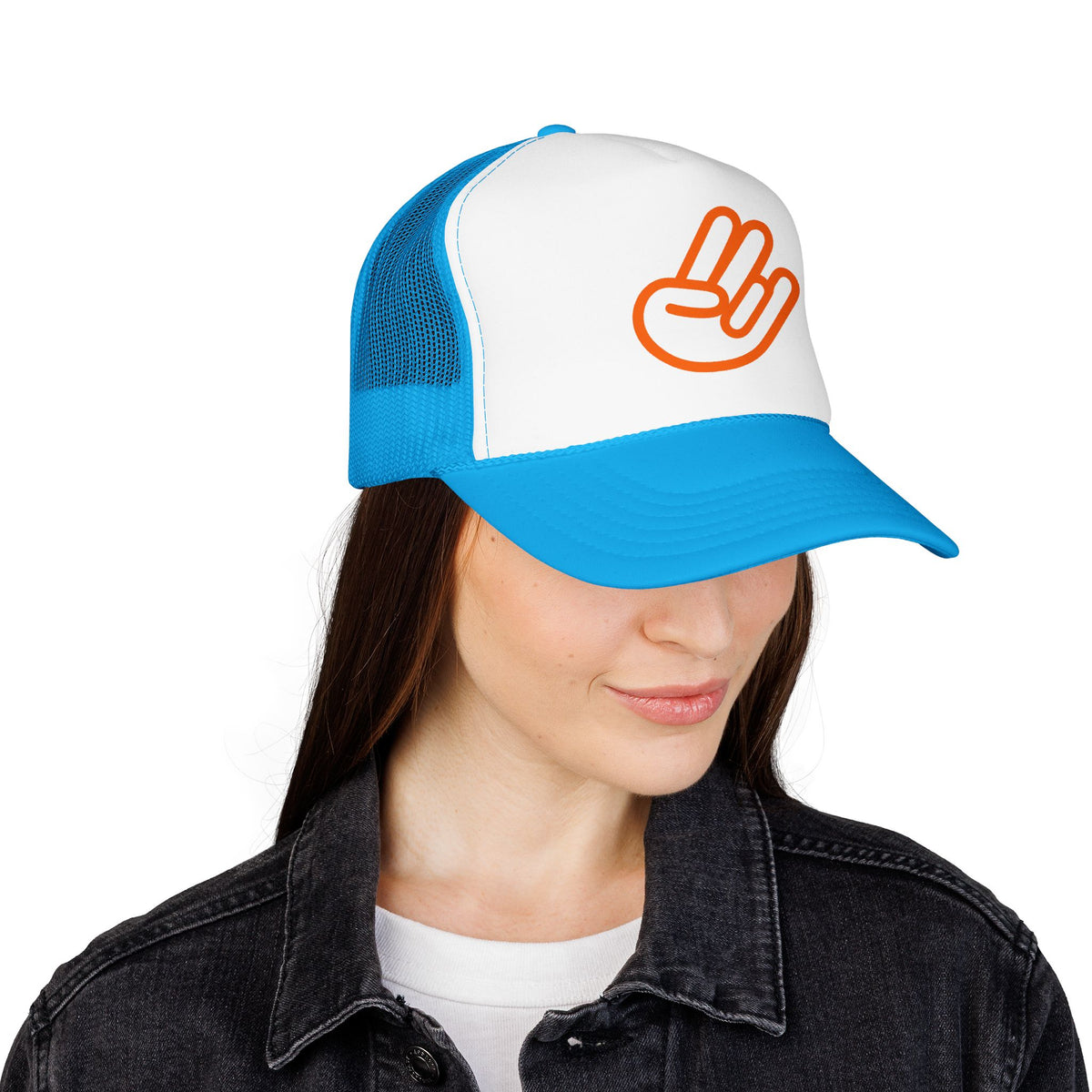 Shocker Foam Trucker Hat — Retro Orange Surf Vibe Mesh Cap