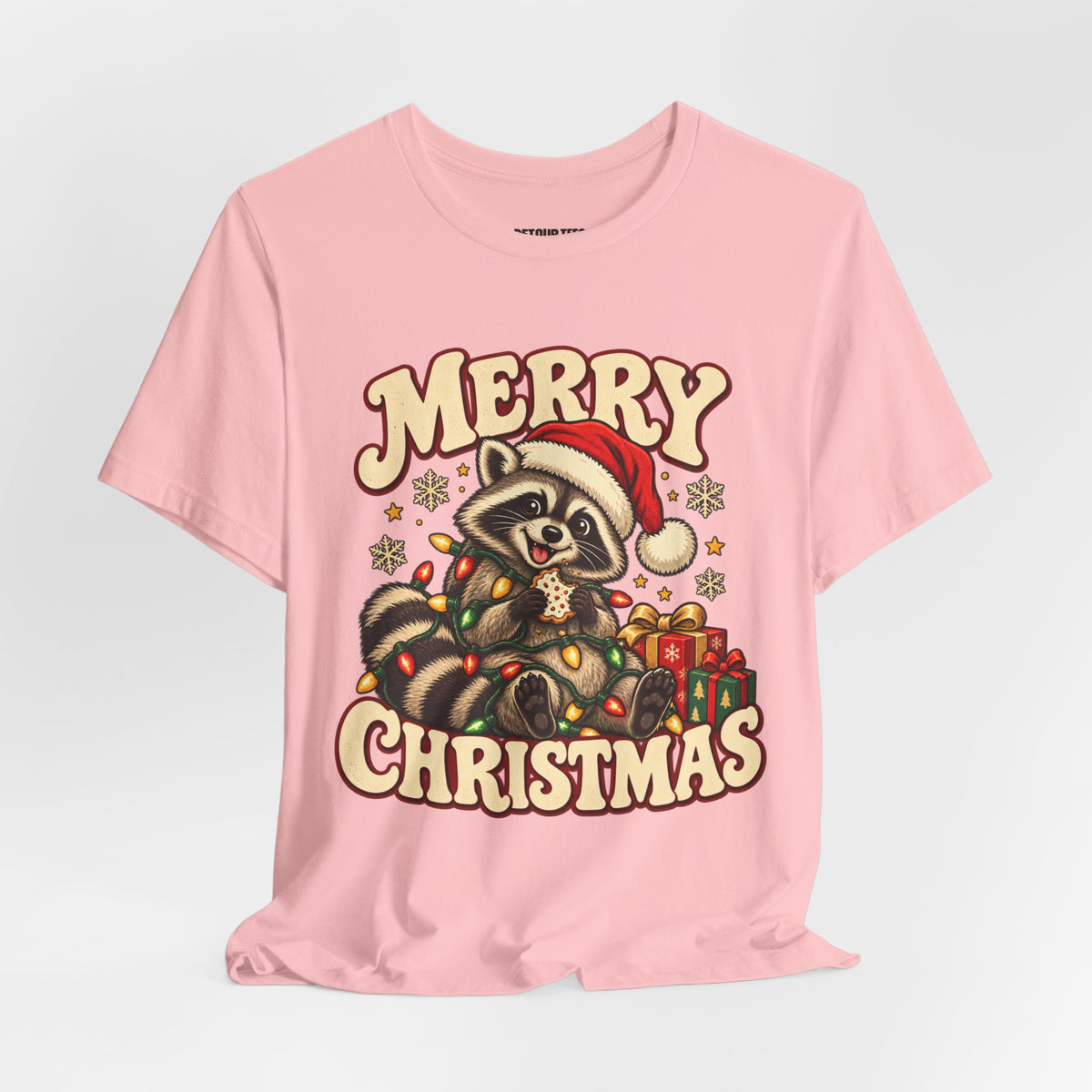 Merry Christmas Raccoon Tee