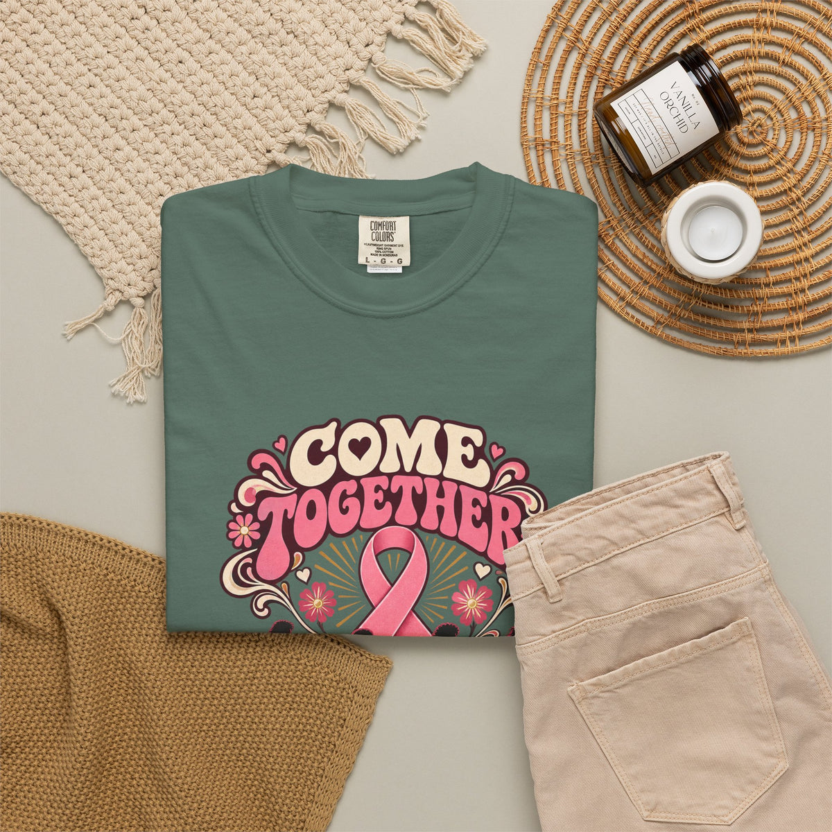 Breast Cancer Awareness 'Come Together for a Cure' T-Shirt