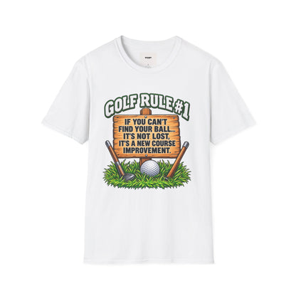 Golf Rule #1 T-Shirt — If You Can’t Find Your Ball Funny Golf Shirt