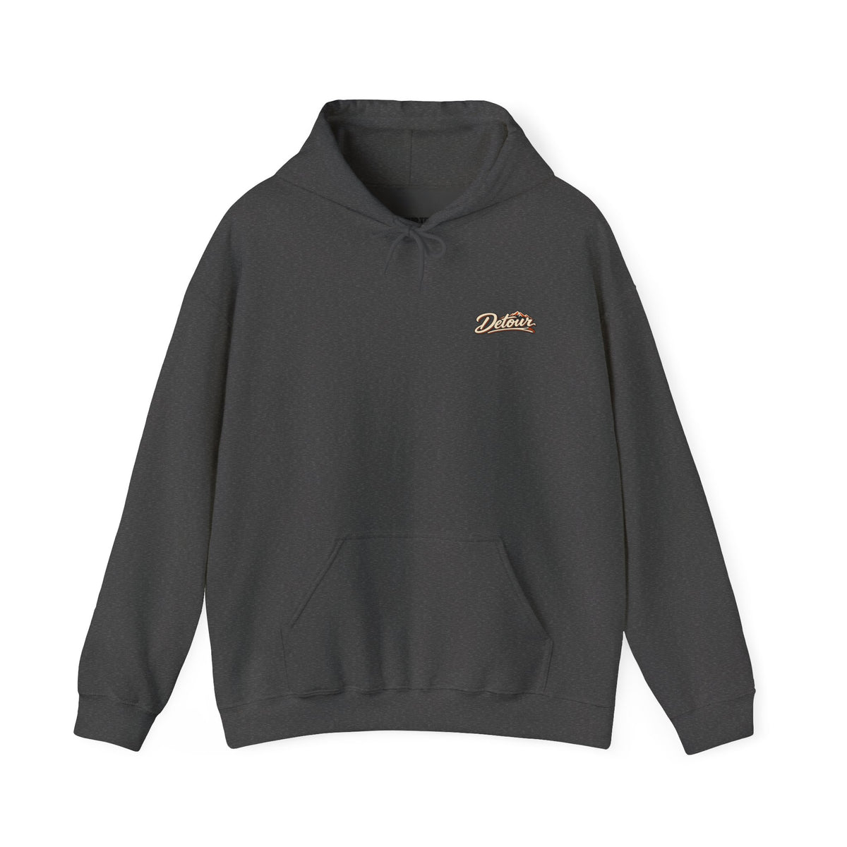 Detour Vintage Hot Rod Hoodie — "Take The Long Way" Classic Car Sweatshirt