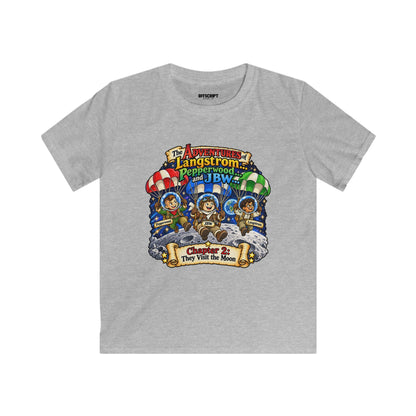 Kids Tee — The Adventures of Langstrom, Pepperwood & JBW: Chapter 2 "This Was The Moon"