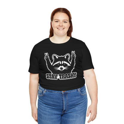 Stay Trashy Raccoon Graphic T-Shirt
