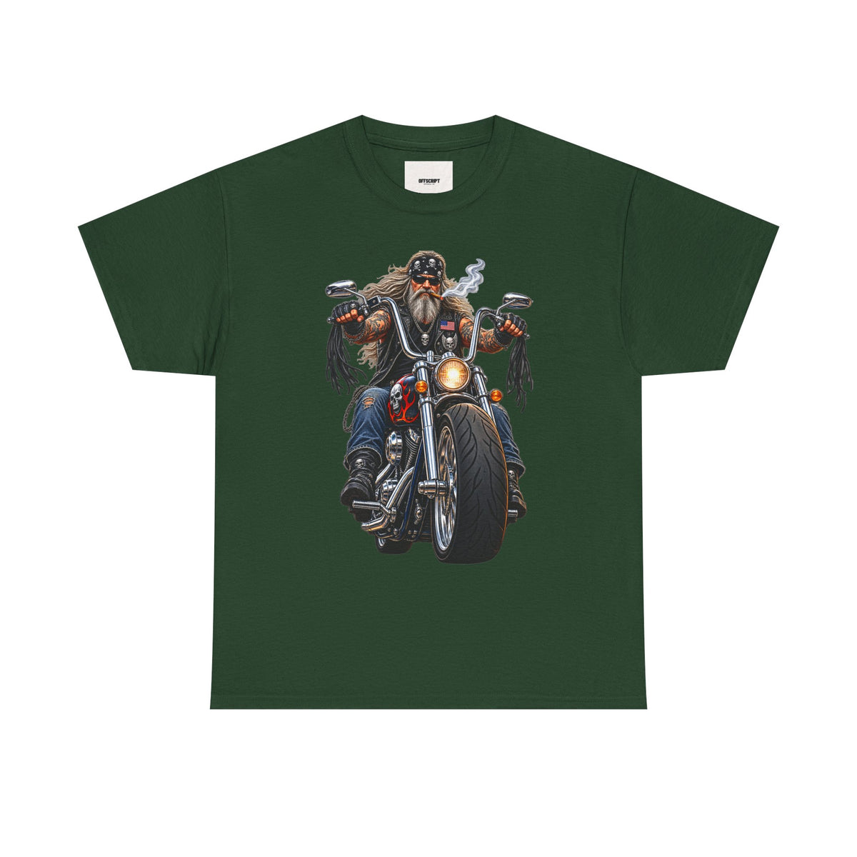 Biker Motorcycle Rider Graphic Tee — Vintage Road Rebel T‑Shirt