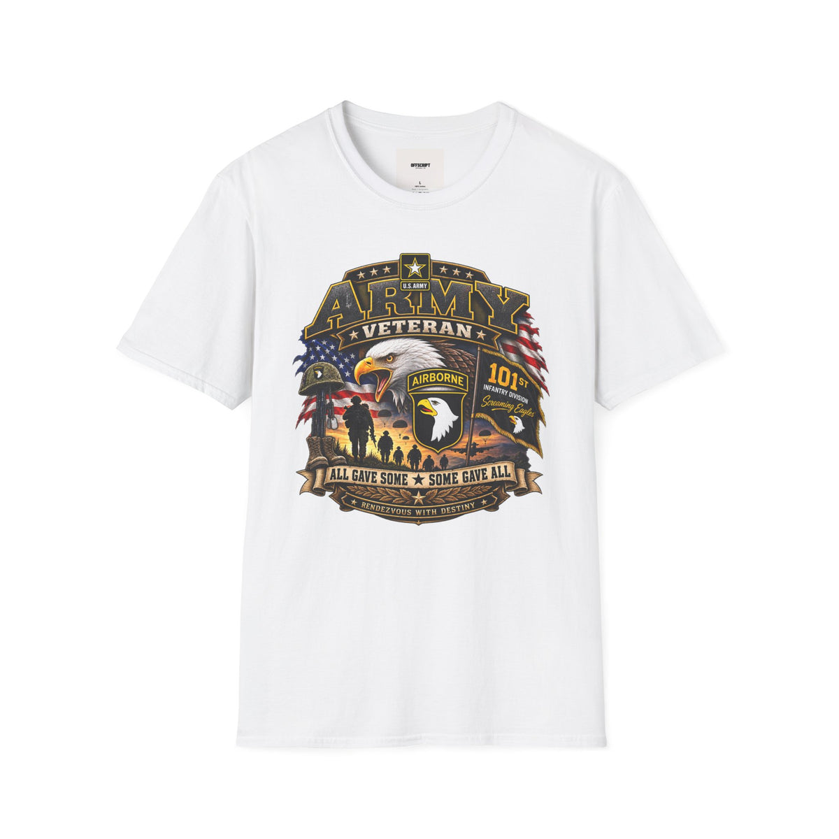 Army Veteran T-Shirt — Patriotic Eagle Airborne Tribute