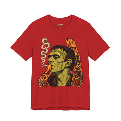 Vintage Frankenstein Smoking Monster T-Shirt
