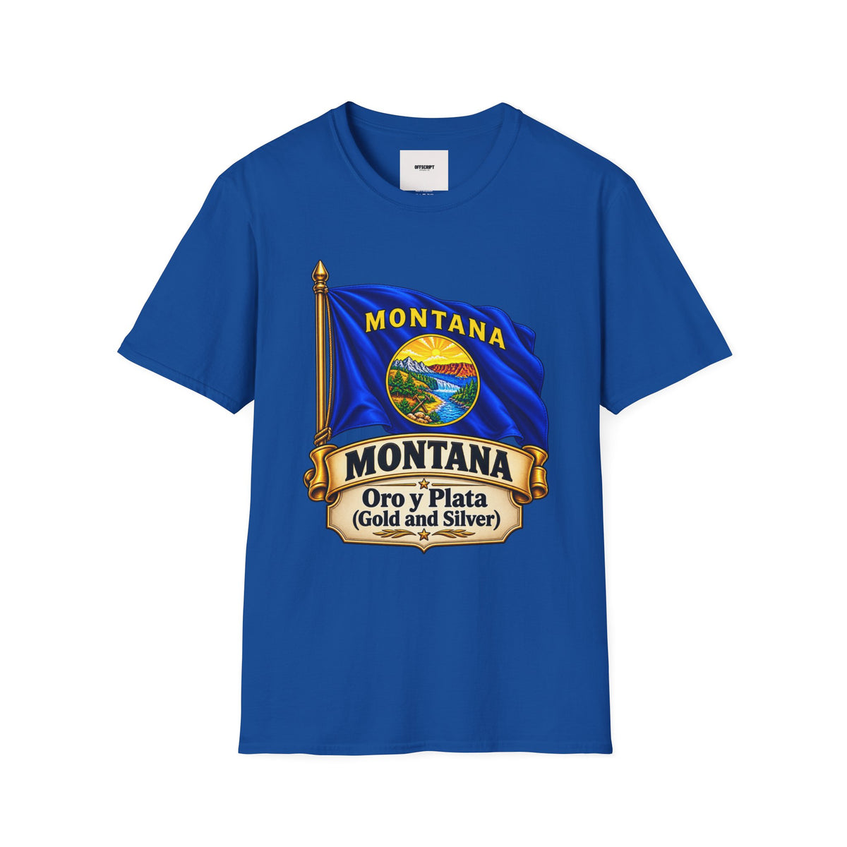 Montana Flag T-Shirt — State Seal "Oro y Plata (Gold and Silver)" Graphic Tee