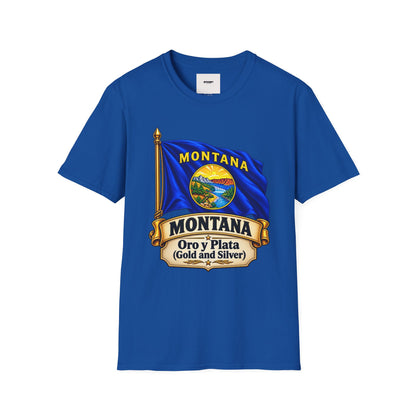 Montana Flag T-Shirt — State Seal "Oro y Plata (Gold and Silver)" Graphic Tee