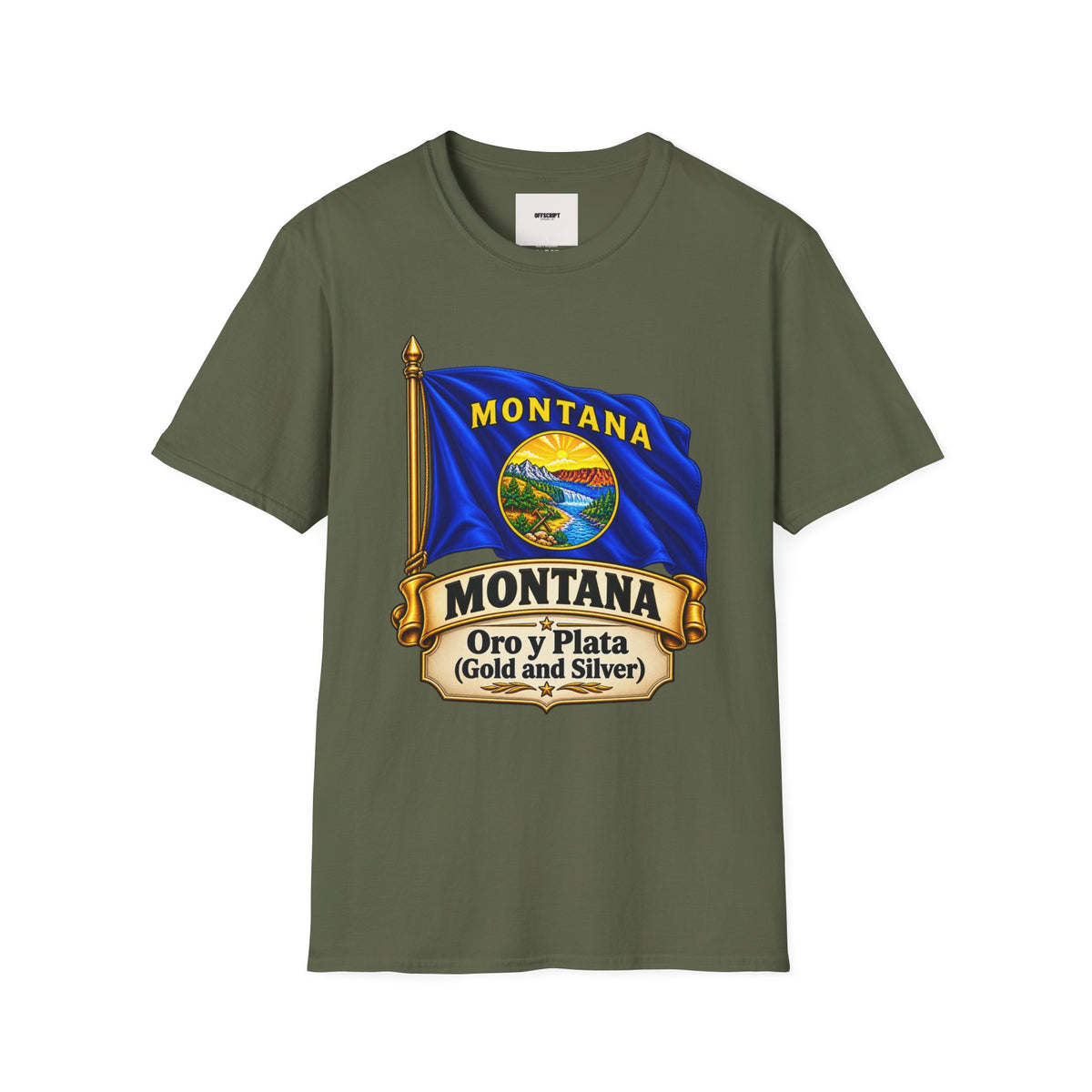 Montana Flag T-Shirt — State Seal "Oro y Plata (Gold and Silver)" Graphic Tee