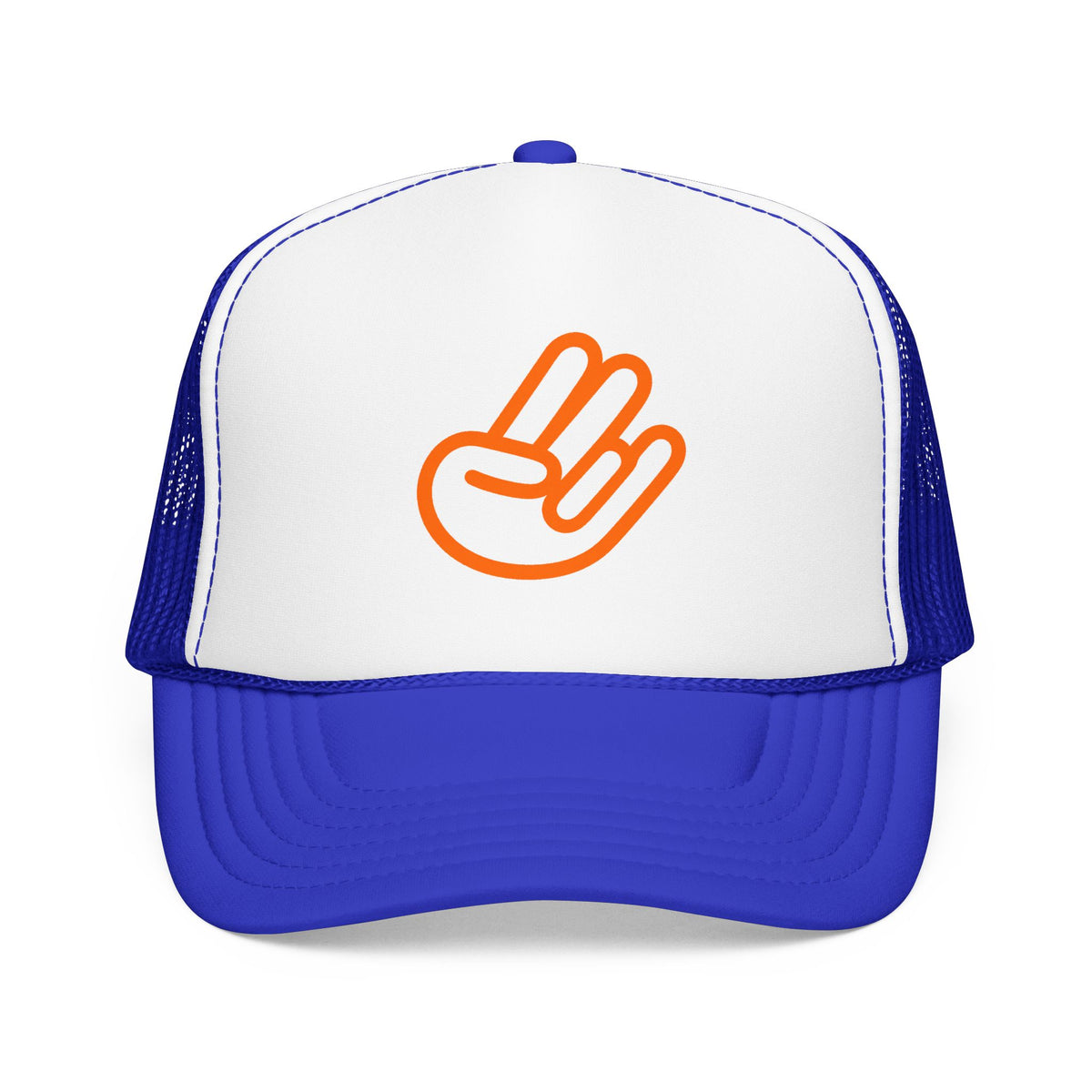 Shocker Foam Trucker Hat — Retro Orange Surf Vibe Mesh Cap