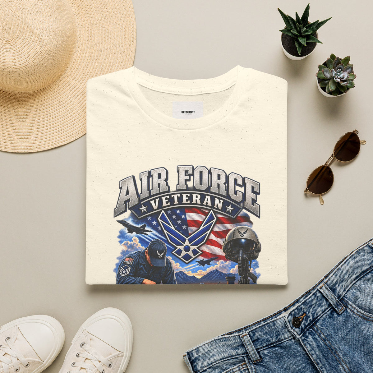 Air Force Veteran T-Shirt — Proudly Served Military Graphic Tee