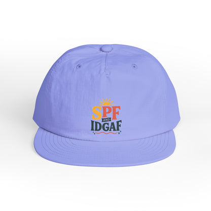 SPF IDGAF Surf Cap | Retro Sun Typography Hat