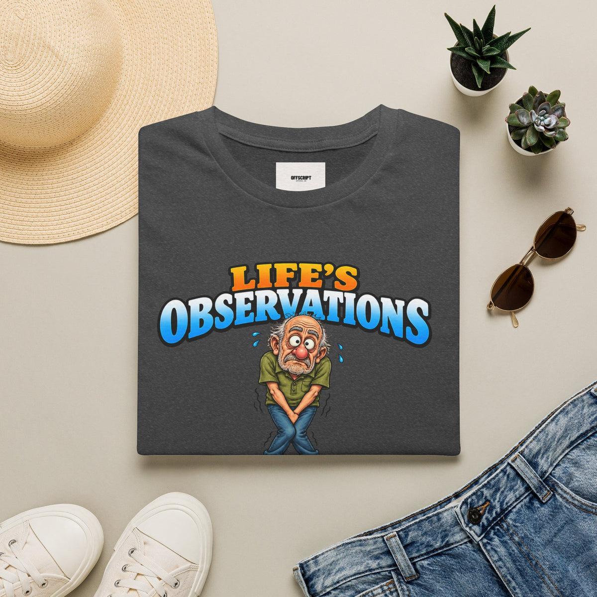 Life's Observations Funny Graphic Tee — Toilet Humor Bathroom Joke T-Shirt