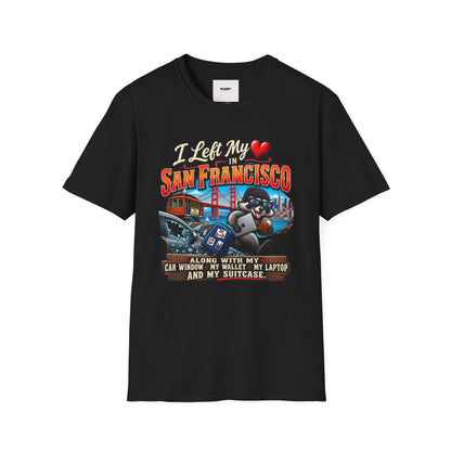 “I Left My Heart in San Francisco” T-Shirt — Vintage Golden Gate Cityscape Tee