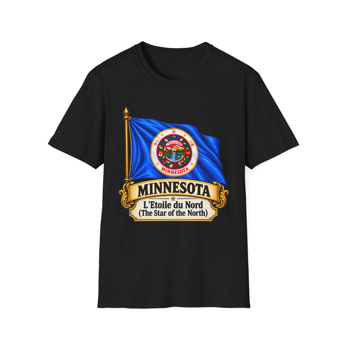 Minnesota Flag T-Shirt — "L'Étoile du Nord" State Pride Tee