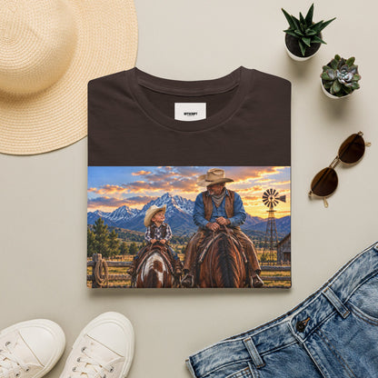 Cowboys Come in All Sizes T-Shirt — Father & Son Cowboy Western Tee