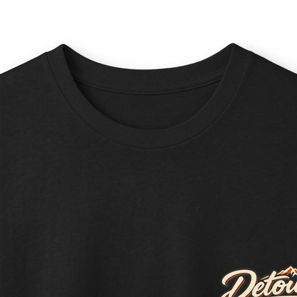 Detour Classic Car Long Sleeve Tee – 'Take The Long Way' Vintage Hot Rod Shirt