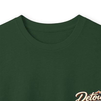 Detour Classic Car Long Sleeve Tee – 'Take The Long Way' Vintage Hot Rod Shirt