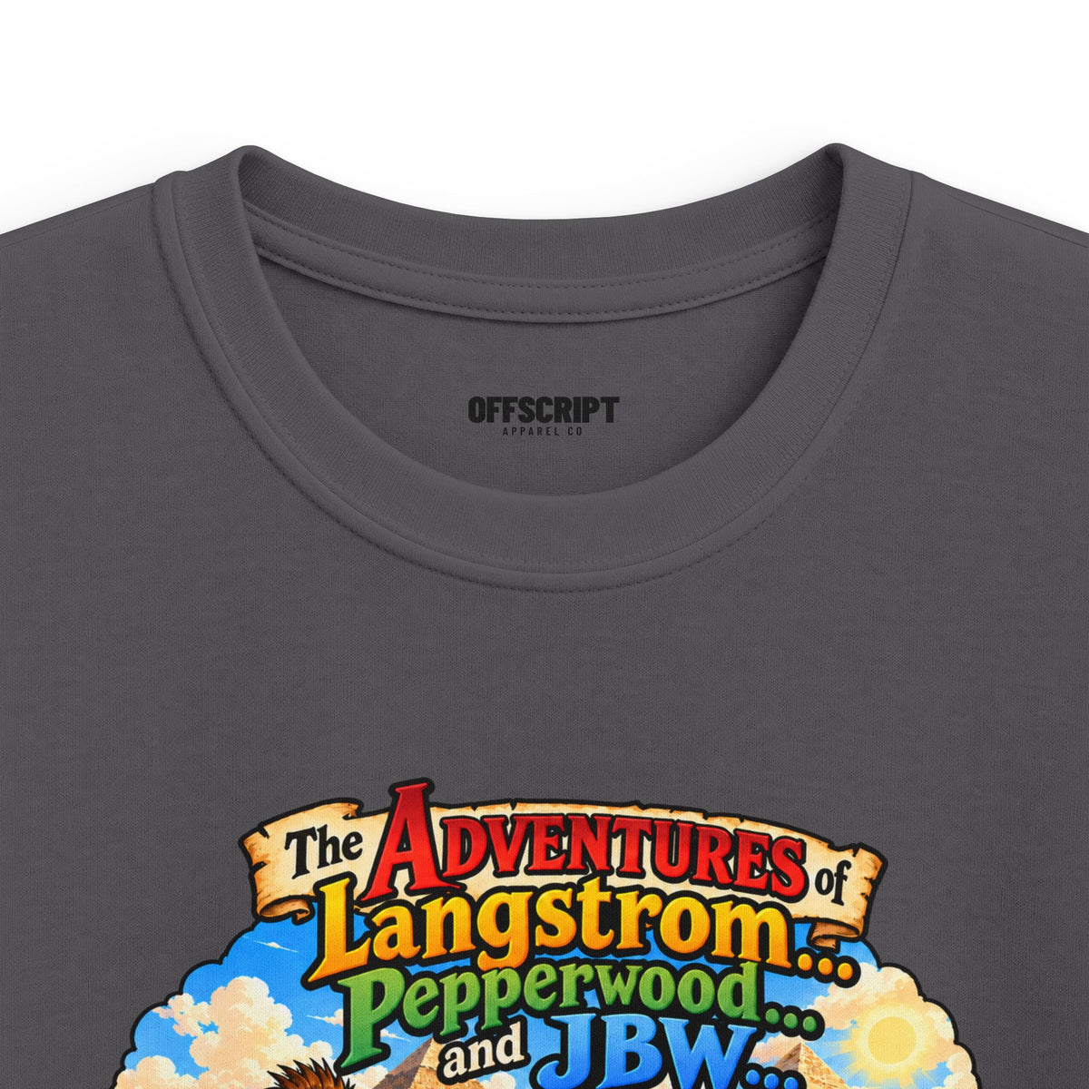Kids Adventure T‑Shirt — "The Adventures of Langstrom & Pepperwood" Fantasy Design
